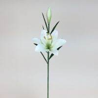 ดอกลิลลี่ ดอกไม้ปลอมก้านยาว ดอกไม้ประดิษฐ์เกรดพรีเมี่ยม Artificial Lily spray flower