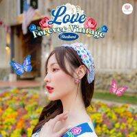 Love Forever Vintage  Headband ที่คาดผมวินเทจพิมพ์ลายเเต่งลูกไม้น่ารักมากกเเมทซ์ง่ายสุดๆ