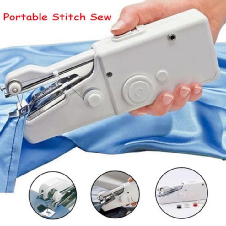 สปอตกรุงเทพ-จักรเย็บผ้าขนาดเล็ก-จักรเย็บผ้าไฟฟ้ามือถือ-จักรเย็บด้วยมือไฟฟ้า-portable-mini-hand-sewing-machine-household-handheld-sewing-set-for-diy-clothes-stitchin