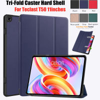 Casing Tablet สำหรับ Teclast เคส T50 Teclast T50 11เคสป้องกันนิ้วพับไตรฝาแข็ง