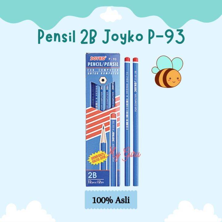 Pak Pensil 2b Joyko P 93 Pensil Tulis Kayu 12 Pcs Lazada Indonesia 2728