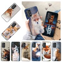 Ice Snow Fox Matte Phone Case For Samsung Galaxy A73 A53 A33 A13 A23 A22 A52 A72 A32 A42 A71 A51 A41 A31 A21S A12 A11 S9 Cover