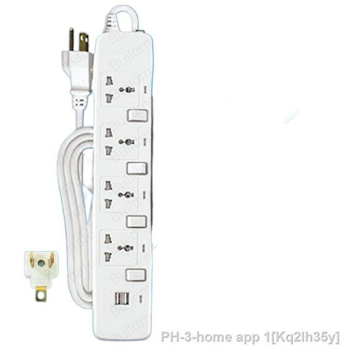 ROYU 4 g versal Socket Outlet with es Extension Cord re Surge Protector