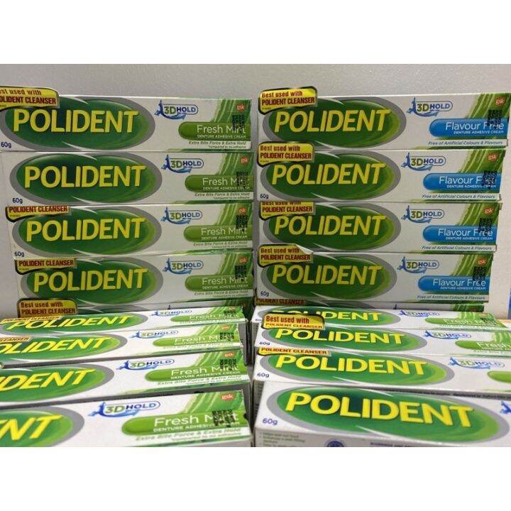 Polident Fresh Mint Denture Adhesive Cream 40 / 60g Lazada PH