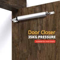 ☼ Pneumatic Door Closer Soft Close Automatic Door Close Stop Door Hardware Gas Spring Door Closer 100 Degree Position 35KG