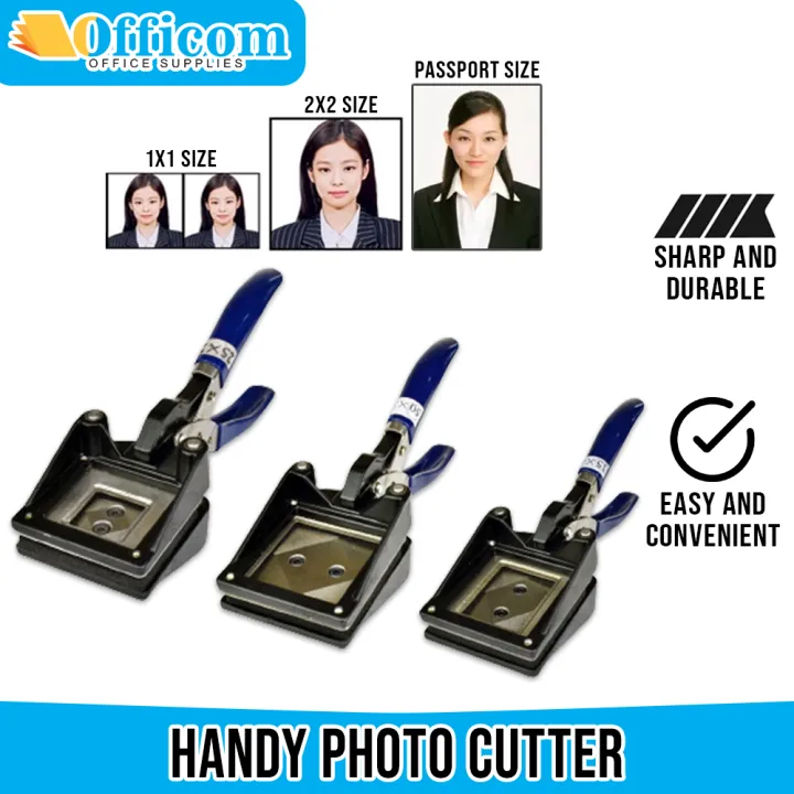 Officom Handy Photo Cutter 1x1 2x2 Passport Size Heavy Duty Paper Cutter And Trimmers 1912