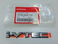 ของแท้ Genuine Parts Logo i-VTEC  ติดท้ายรถ HONDA ACCORD 2.0 2.4 3.0 ปี 2003-2006