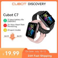 Cubot สมาร์ทวอทช์กันน้ำ IP68 C7,สมาร์ทวอทช์เครื่องวัดชีพจรออกกำลังกาย Android IOS สมาร์ทวอท์ชกีฬาสำหรับผู้ชายและผู้หญิงสำหรับ Xiami Iphone Veraabig