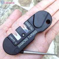 LA【ready Stock】4 In 1 Portable Whetstone Sharpener Multifunctional Tungsten Steel Knife Outdoor แคมป์ปิ้งเครื่องมือเดินป่า【cod】