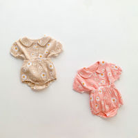 2022 Summer New Cute Flower Baby Girl Floral Clothes Set Short Sleeve Tops + Shorts 2pcs Children Suit Cotton Baby Girl Outfits