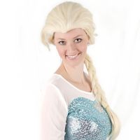 Anime COSPLAY wig adventures in snow country Elsa aicha plait modelling