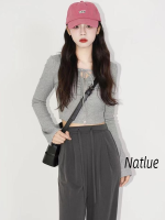 Natlux เสื้อกันหนาว ผญ เสื้อแขนยาว เสื้อกันหนาว ทันสมัย สบายๆ ทันสมัย สบาย WMY2390XV0 38Z230918