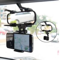 Universal รถที่วางโทรศัพท์กระจกมองหลัง Mount สมาร์ทโฟน GPS Stand Holder