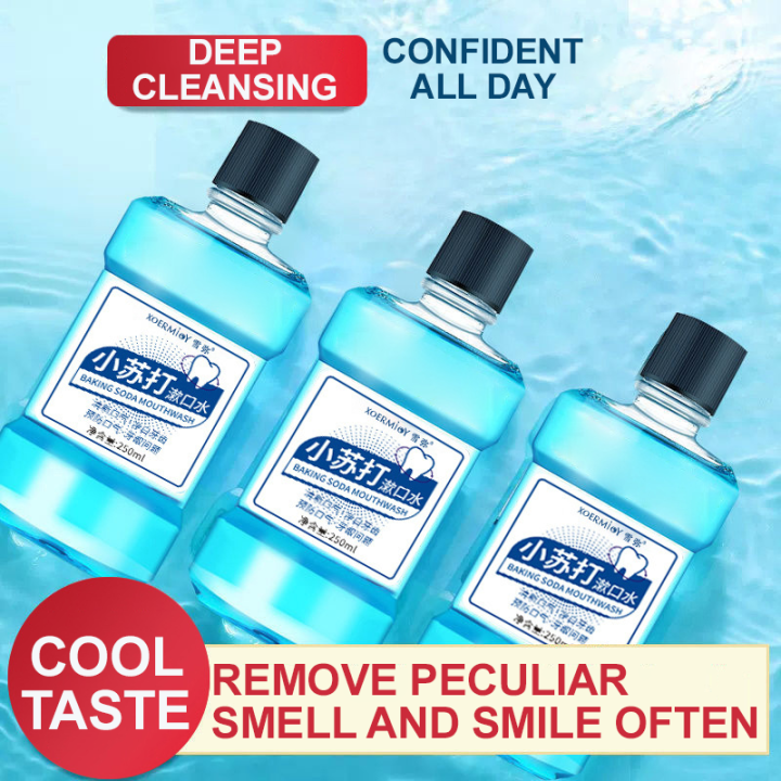 Baking Soda Mouthwash 250ml Refreshing Anti Bacteria Oral Care Rinse