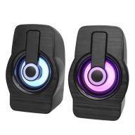 Computer Speakers for Cell Phone Laptop and Desktop Computer Speakers 3.5mm Audio Output LED Backlight thumbnail