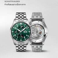 【จัดส่งจากกรุงเทพฯ】Swiss brand premium business chronograph 41mm stainless steel band green waterproof mens watch