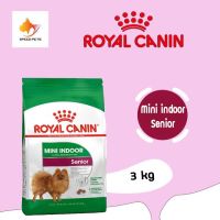 Royal Canin mini indoor senior สำหรับสุนัขสูงวัยพันธ์เล็ก เลียงในบ้าน ขนาด 3 กิโล