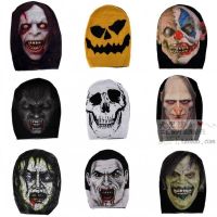 Horror Mask ฮาโลวีน น่ากลัว Headwear เอเลี่ยน สะกดจิต ผีสิง ผีดิบ Death Skull แวมไพร์ เต็มหน้า