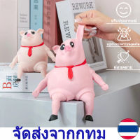 Monsters Toy Piggy Squeeze Toy หมูยืด สกุชชี่ ของเล่นยืดได้ ของเล่นบีบ คลายความเครียด สกุชชี่ ของเล่น ของเล่นบีบนุ่ม ของ