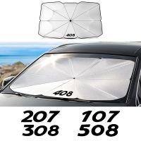 Car Windshield Sunshade Umbrella For Peugeot 206 207 208 301 307 308 406 407 408 508 2008 3008 5008 108 607 4008 Rifter 107 306 Sunshades