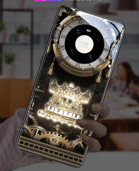 เคสโทรศัพท์ไฟสีสันสดใส-led-เข้ามาสำหรับเคสโทรศัพท์ซัมซุงเคสโทรศัพท์-s23-s23ultra-s23plus-s21plus-s22plus-s22ultra-s20fe-บวก-a72-a12-a71-a52-a51-a32-note10-10plus-note20ultra-a53ยิ้มหมาป่า