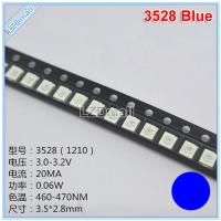 100Pcs Super Bright 3528 1210 SMD LED 20mA 0.06W สีแดง/สีเขียว/สีฟ้า/สีเหลือง/สีชมพู/สีส้ม/สีม่วงไดโอดเปล่งแสง LED SMT โคมไฟลูกปัด3.5*2.8*1.9Mm