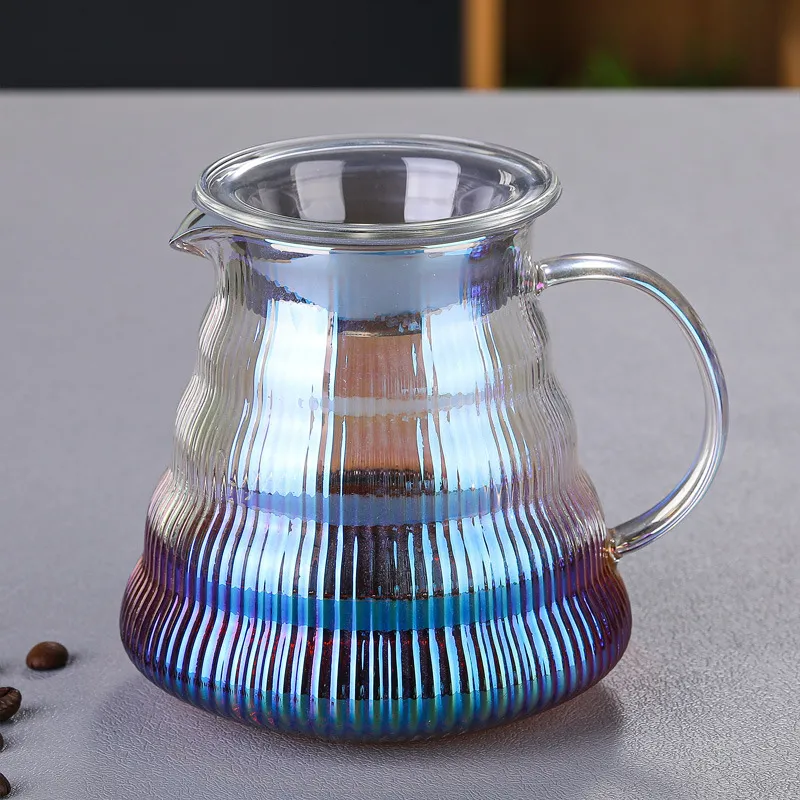 Pour Over Coffee Dripper Coffee Pot Set 600ml Coffee Server Coffee Maker  Brewing Cup V02 Glass