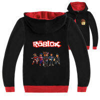 Ro Bloxs Boy S Zipper Hooded Sweatshirt แขนยาวผ้าฝ้ายเกาหลี + โพลีเอสเตอร์ฤดูใบไม้ผลิฤดูใบไม้ร่วง Cardigan Boy ซิป Hooded Jacket สาวเสื้อผ้าเด็ก