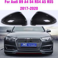 Tapas De Espejo Retrovisor De Coche Para Audi S4 A4 S5 A5 B9 Allroad Quattro 2017-2020, Reemplaza Cubiertas De Espejo Lateral, Color Bra De Carbono Cover/