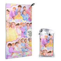 [COD]【ในสต็อก】 BTS Microfiber Beach Towel Print Quick Dry Towel 16x31.5in Pefect For s, Travel, Gym, Camping, Pool, Yoga, Outdoor And Picnic