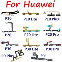 ของแท้เหมาะสำหรับ Huawei P9 Plus P10 Lite P20 Pro P30 P40 Lite E P40 Lite 5G ปุ่มเปิดปิดชิ้นงอสำหรับเปลี่ยนกุญแจปุ่มปรับระดับเสียงด้านข้าง