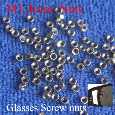 100Pcs 1.4mm Nut Eyeglasses Glasses Spectacles Repair Screw Nuts Tool Part For Watch Eye Glasses Clock Nails Screws Fasteners