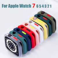 เคสสำหรับ Apple Watch 7 45มม. 41มม. I Watch 6/5/4 /Se 44มม. 40มม. 3 42มม./38มม. TPU กันชนหน้าจออุปกรณ์ป้องกัน Apple Watch