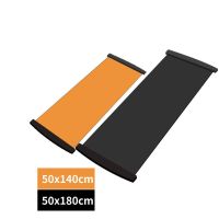 140/180cm Yoga Sliding Mat Sports Fitness Glide Plate Skating Training Glide Mat For Ice Hockey Roller Skating Leg Exercise