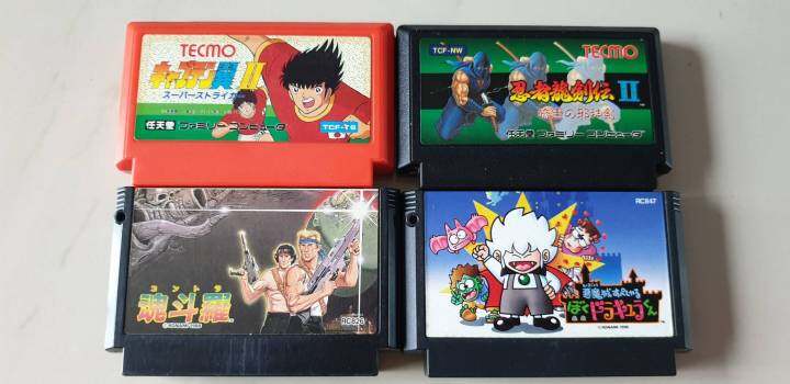 ตลับเกมส์แท้-famicom-เกมส์สนุกสัยเด็กเทสแล้วใช้งานได้ปกติครับ