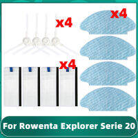 2023 NEW For Tefal Rowenta Explorer / X-Plorer Serie 20 / 40 / 50 Hepa Filter Side Brush Mop Cloths Rag Robot Vacuum Cleaner Spare Part