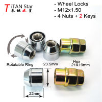 1Sets 2Keys M12x1.5 1.50 OPENED ACORN LOCKING LUG NUTS/ WHEEL LOCKS Anti theft Security Key Nut For the WHEELS/RIMS Nails  Screws Fasteners