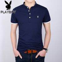 Playboy เสื้อโปโล แขนสั้น สําหรับผู้ชาย