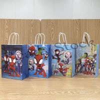 【hot sale】 ♨❍♈ B41 Cute Spiderman Gift Bags Paper Bags Printed Tote Bags Kids Birthday Party Candy Bags Gift Pack Frozen/Pokémon/PAW Patrol/Spiderman 21x15x8cm