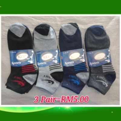 3 Pair Free Size 5 Pairs Men Socks Pack Cotton Work Casual