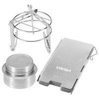 Camping Stove Mini Aluminum Alloy Alcoho Stove with Lid Stand Rack Windscreen Wind Shield Outdoor Backpacking Cooking Stove