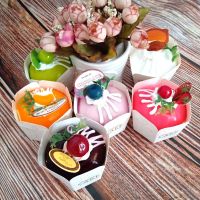 1pc/lot Hexagonal Paper Cup Dessert Bread Food Birthday Wedding Photo Props Window Decoration Supplies