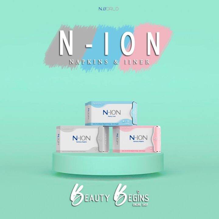NWORLD NEGATIVE ION (𝙽𝙸𝙾𝙽) SANITARY NAPKINS PANTY LINERS Lazada PH