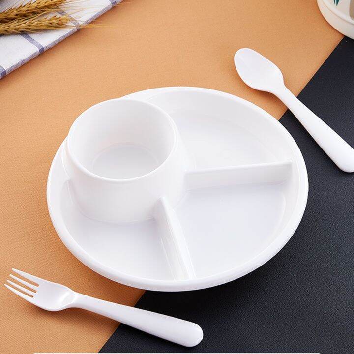 Divided Dinner Plate Creative Divider For Household PP5 Partition Plate