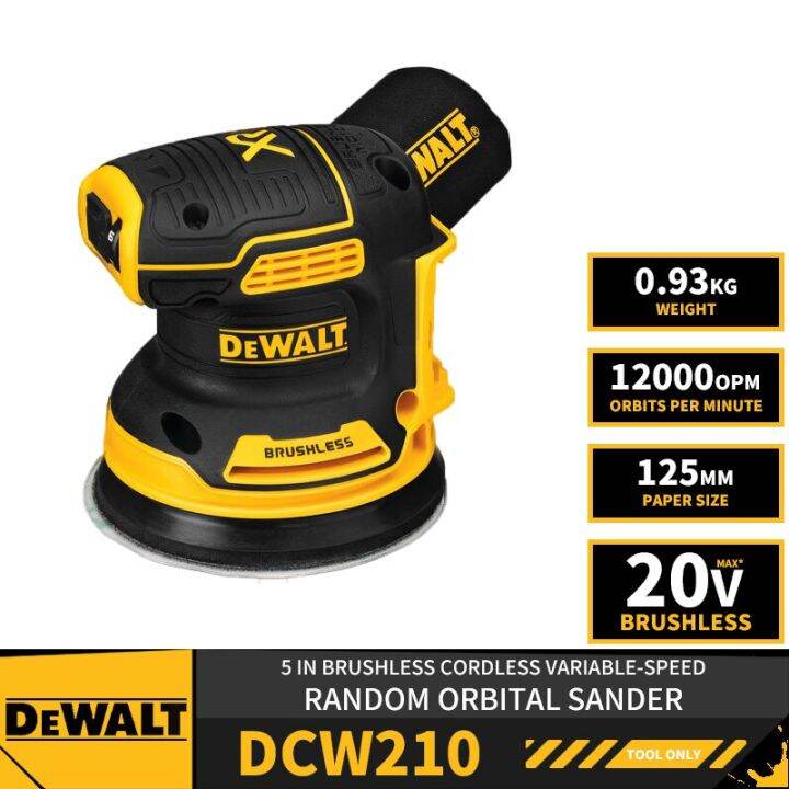 DEWALT DCW210 5In Brushless Cordless VariableSpeed Random Orbital