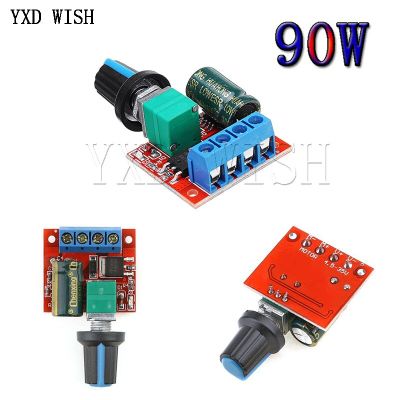 【☑Fast Delivery☑】 malu70360 โมดูลตัวควบคุมความเร็ว Pwm มอเตอร์ Dc ขนาดเล็ก3V 6V 12V 24V 35vdc 90W 5a ความเร็วมอเตอร์ Dc แผงควบคุมการทำงานสวิตช์หรี่ไฟ Led