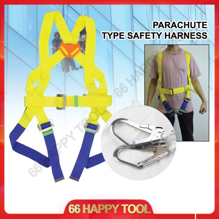 Parachute Type Safety Harness With Double Big Hooks Yellow Blue Ready ...