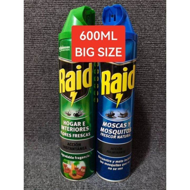 【COD】 Raid Mosquito,Insecticide Spray 600ml Lazada PH