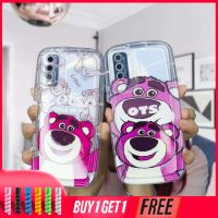 Strawberry Bear เคส VIVO Y22 Y22S Y35 Y12S Y12 Y20 Y15S Y15C Y91C Y21 2021 Y16 Y21A Y21T Y30 Y21S Y21E Y21G Y20S Y12i Y3S Y33T Y15A Y01 Y02 Y01A Y91 Y30i Y93 Y95 Y15 Y17 Y50 Y53S Y51 2020 Y51A Y10 Y33S Y1S Y11 Y31 Y20i Y91i Y51S Y20G ลายกระต่ายบนท้องฟ้า