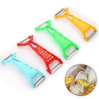 1PC New Multi-Function Vegetable Fruit Peeler Double Head Julienne Cutter Slicer Peel Gadget Knife Knives Cutlery Kitchen Tools Graters  Peelers Slice